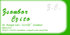 zsombor czito business card